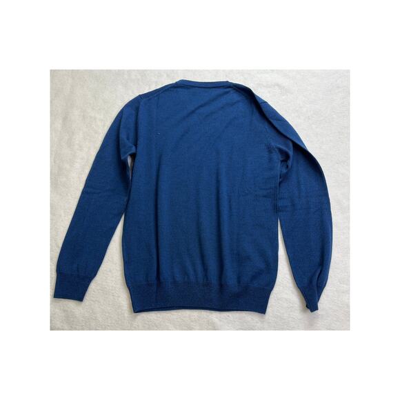 NWT J. Lindeberg Lyle True Merino Crew Neck Pullover, Nautical Blue,‎ Medium - Picture 5 of 6